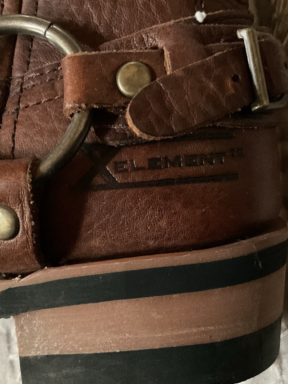 Xelement Women's Brown Leather Harness Boots - Classic Rider Style, size 6 - Picture 4 of 8